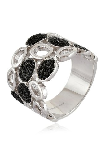 Bijuterii femei forever creations usa inc sterling silver black spinel ring black