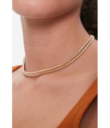 Bijuterii femei forever21 foxtail chain necklace gold