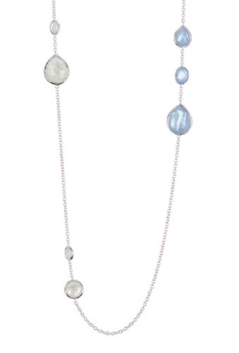 Bijuterii femei ippolita sterling silver wonderland grouped blue stone station necklace silver