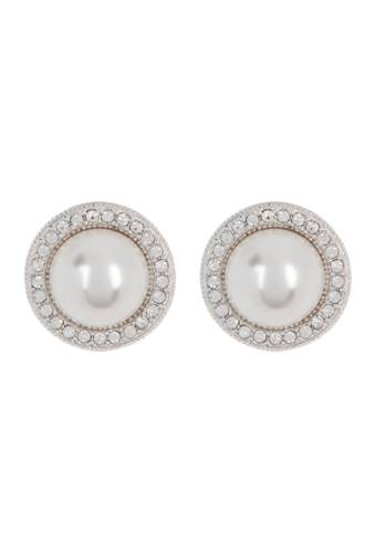 Bijuterii femei nadri cz imitation pearl earrings clear