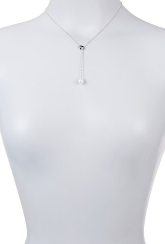 Bijuterii femei splendid pearls 75-8mm freshwater pearl lariat necklace natural white