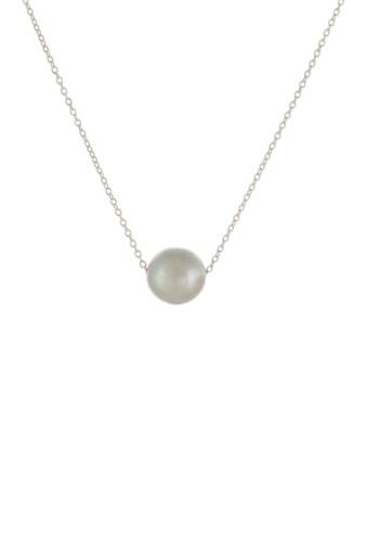 Bijuterii femei splendid pearls sterling silver 10-11mm gray freshwater pearl slider pendant necklace dyed gray