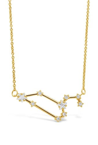 Bijuterii femei sterling forever delicate constellation cz leo pendant necklace gold