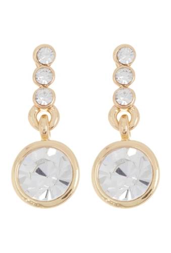 Bijuterii femei vince camuto round crystal drop earrings gold 01