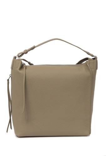 Genti femei allsaints small kita convertible leather backpack taupe grey
