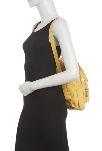 Genti femei co-lab washed vintage convertible bag mustard