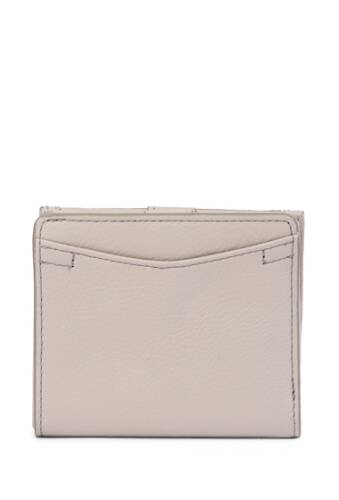 Genti femei fossil caroline mini leather wallet - rfid protection mineral gray