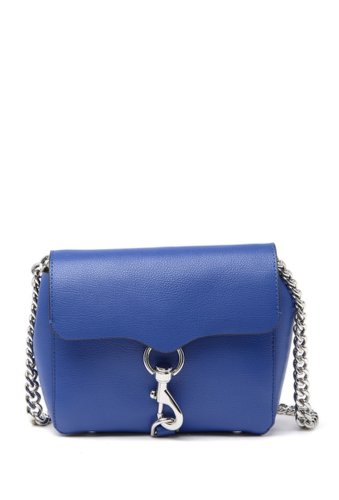 Genti femei rebecca minkoff stella mini leather crossbody bag majorka blue