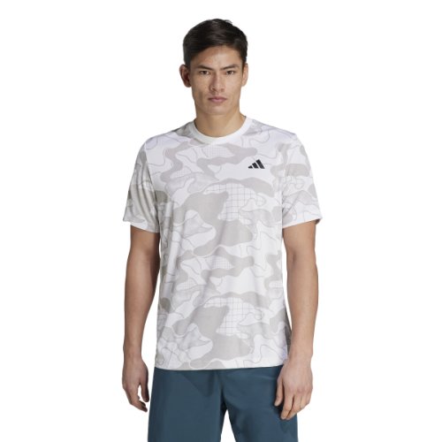Imbracaminte barbati adidas club graphic tennis t-shirt whitegreygrey