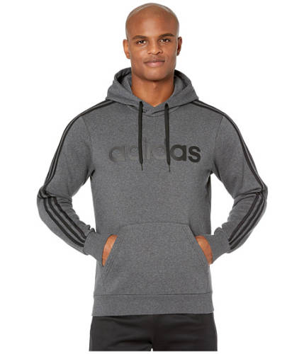 Imbracaminte barbati adidas essentials 3-stripe pullover linear hoodie dark grey heatherblack