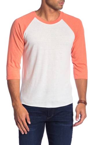 Imbracaminte barbati alternative apparel colorblock baseball t-shirt eco true orange