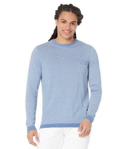 Imbracaminte barbati benson carmel cotton stripe sweater blue