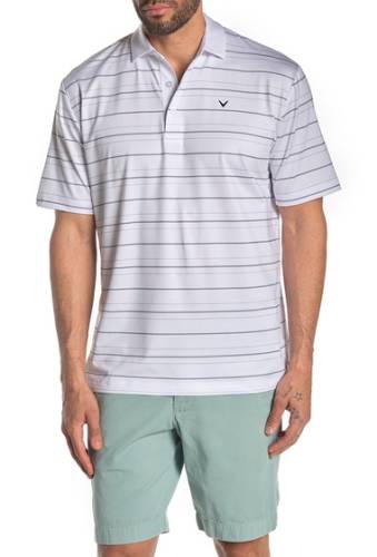 Imbracaminte barbati callaway golf apparel short sleeve printed polo bright white