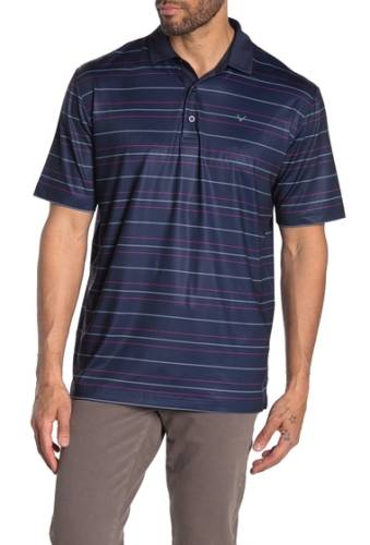 Imbracaminte barbati callaway golf apparel short sleeve printed polo peacoat