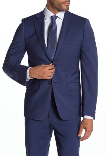 Imbracaminte barbati calvin klein milo notch collar skinny fit suit separate jacket blue