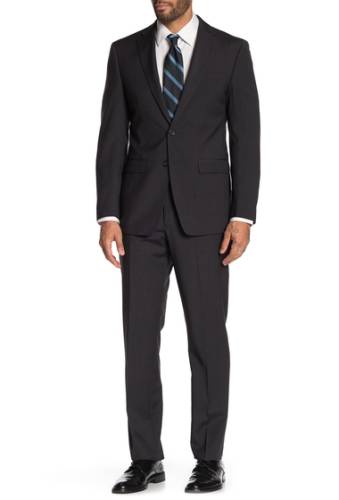 Imbracaminte barbati calvin klein slim fit two button solid suit charcoal