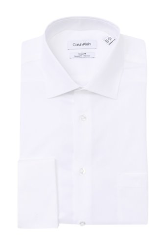Imbracaminte barbati calvin klein steel regular fit dress shirt white