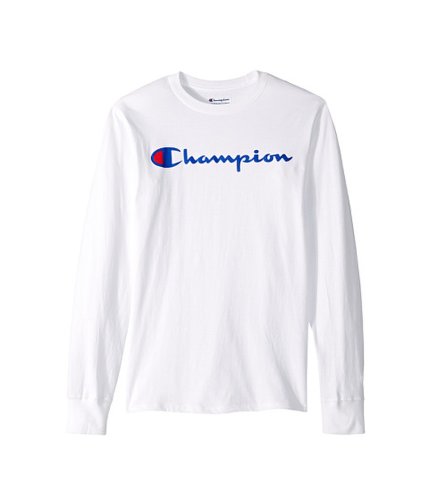 Imbracaminte barbati champion classic jersey graphic long sleeve tee white