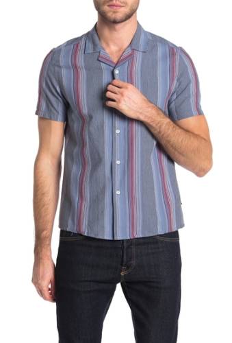 Imbracaminte barbati civil society hendrix stripe regular fit camp shirt multi-color