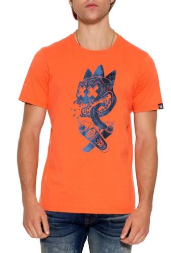 Imbracaminte barbati cult of individuality art should not disturb graphic t-shirt orange