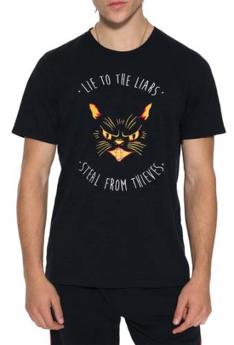 Imbracaminte barbati cult of individuality spiff tv liars thieves graphic t-shirt black