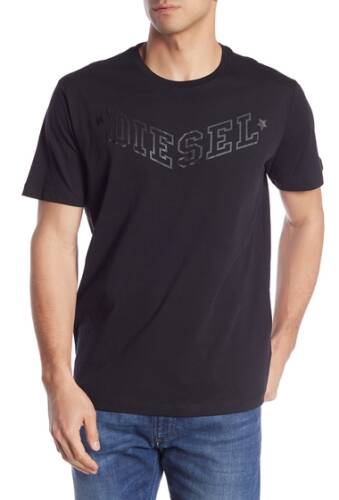 Imbracaminte barbati diesel crew neck graphic t-shirt black