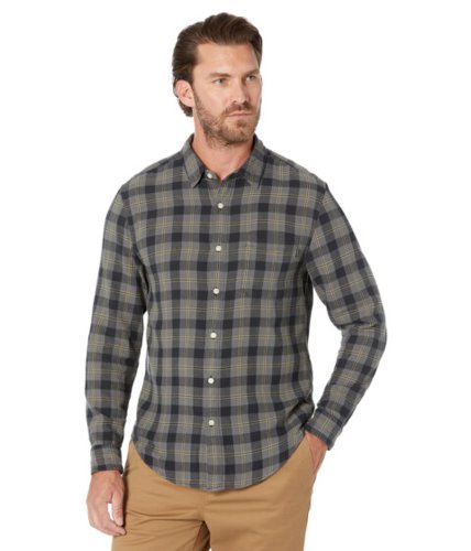 Imbracaminte barbati dockers supreme flex modern fit long sleeve shirt burma grey seahaven plaid (flannel)