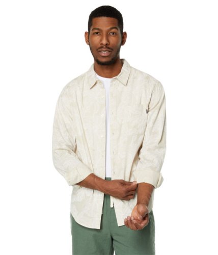 Imbracaminte barbati dockers supreme flex modern fit long sleeve shirt sahara khakiprint