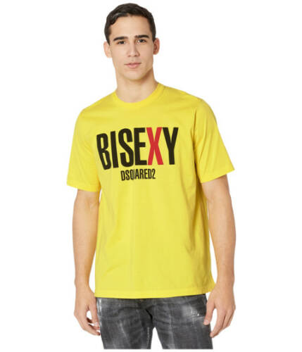 Imbracaminte barbati dsquared2 bisexy jersey t-shirt yellow