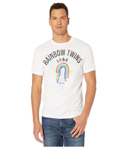 Imbracaminte barbati dsquared2 rainbow twins t-shirt white