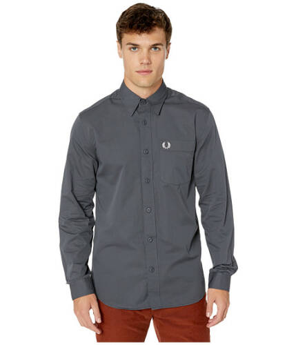 Imbracaminte barbati fred perry button-down shirt charcoal