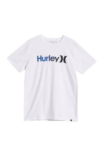 Imbracaminte barbati hurley graphic short sleeve t-shirt white blue