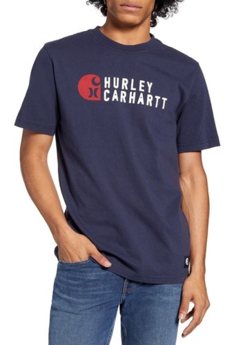 Imbracaminte barbati hurley stacked short sleeve t-shirt obsidian