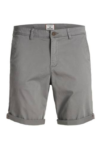 Imbracaminte barbati jack jones bowie cuffed chino shorts charcoal gray