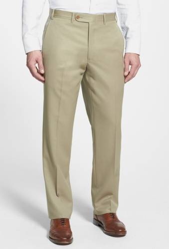 Imbracaminte barbati jb britches flat front worsted wool trousers khaki