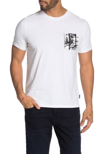 Imbracaminte barbati john varvatos star usa bayfront printed pocket t-shirt white