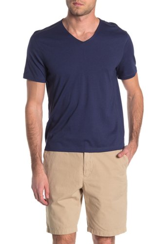 Imbracaminte barbati john varvatos star usa short sleeve v-neck t-shirt ink blue