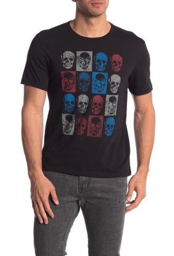 Imbracaminte barbati john varvatos star usa skull boxes graphic t-shirt black