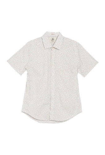 Imbracaminte barbati kennington micro floral short sleeve shirt white