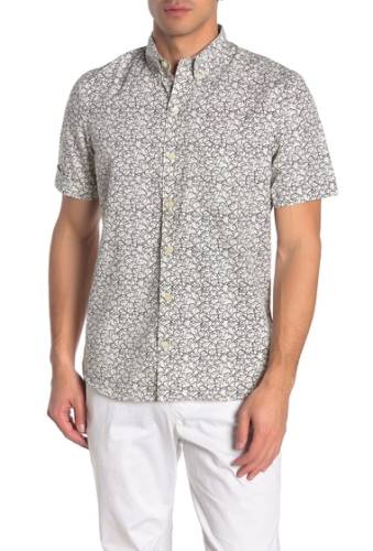 Imbracaminte barbati kennington u-too short sleeve printed woven shirt wht