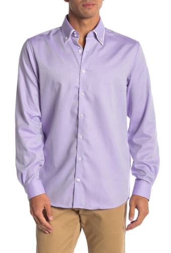 Imbracaminte barbati lindbergh long sleeve regular fit shirt light purple