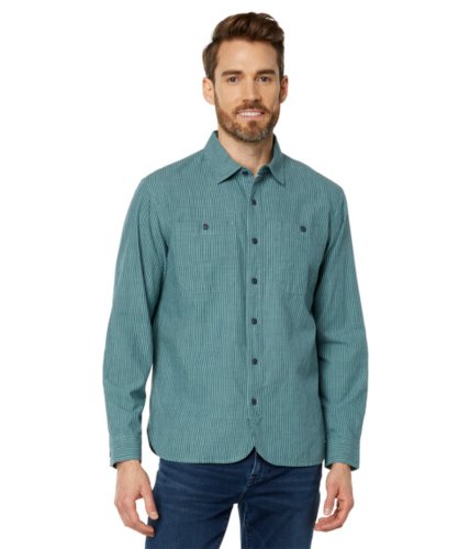 Imbracaminte barbati llbean signature indigo cotton shirt regular sea pine