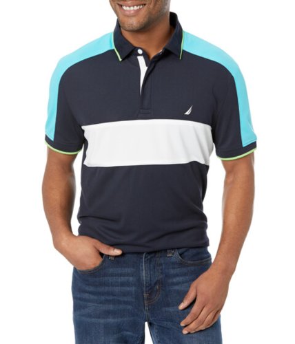 Imbracaminte barbati nautica navtech sustainably crafted classic fit chest-stripe polo navy