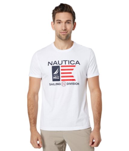 Imbracaminte barbati nautica sustainably crafted american sailing division graphic t-shirt bright white