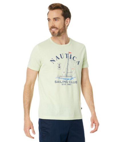 Imbracaminte barbati nautica sustainably crafted graphic t-shirt lime ice