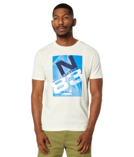 Imbracaminte barbati nautica sustainably crafted n-83 racing graphic t-shirt sail cream