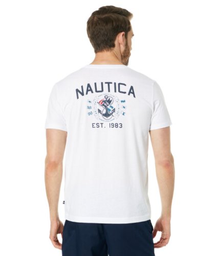 Imbracaminte barbati nautica sustainably crafted sail and prevail graphic t-shirt bright white