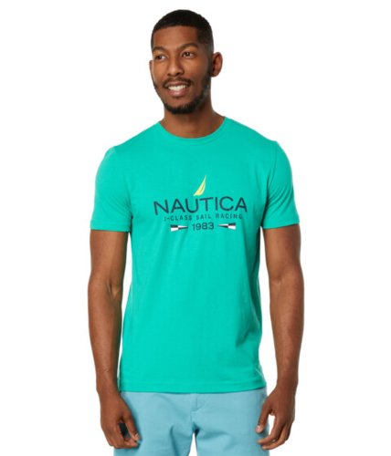 Imbracaminte barbati nautica sustainably crafted sailing graphic t-shirt tropic jade