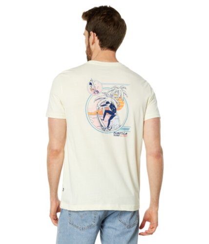 Imbracaminte barbati nautica sustainably crafted surfing club graphic t-shirt sail cream