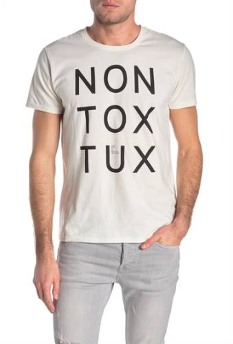 Imbracaminte barbati nudie anders non tox tux graphic t-shirt offwhite